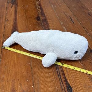 SeaWorld Beluga White Whale Plush Stuffed Animal Ocean Souvenir Toy 14”